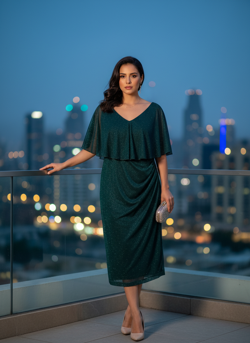 Vestido de Noche 'Esplendor Esmeralda'