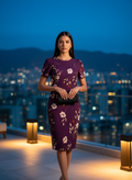 Vestido Floral Crepuscular