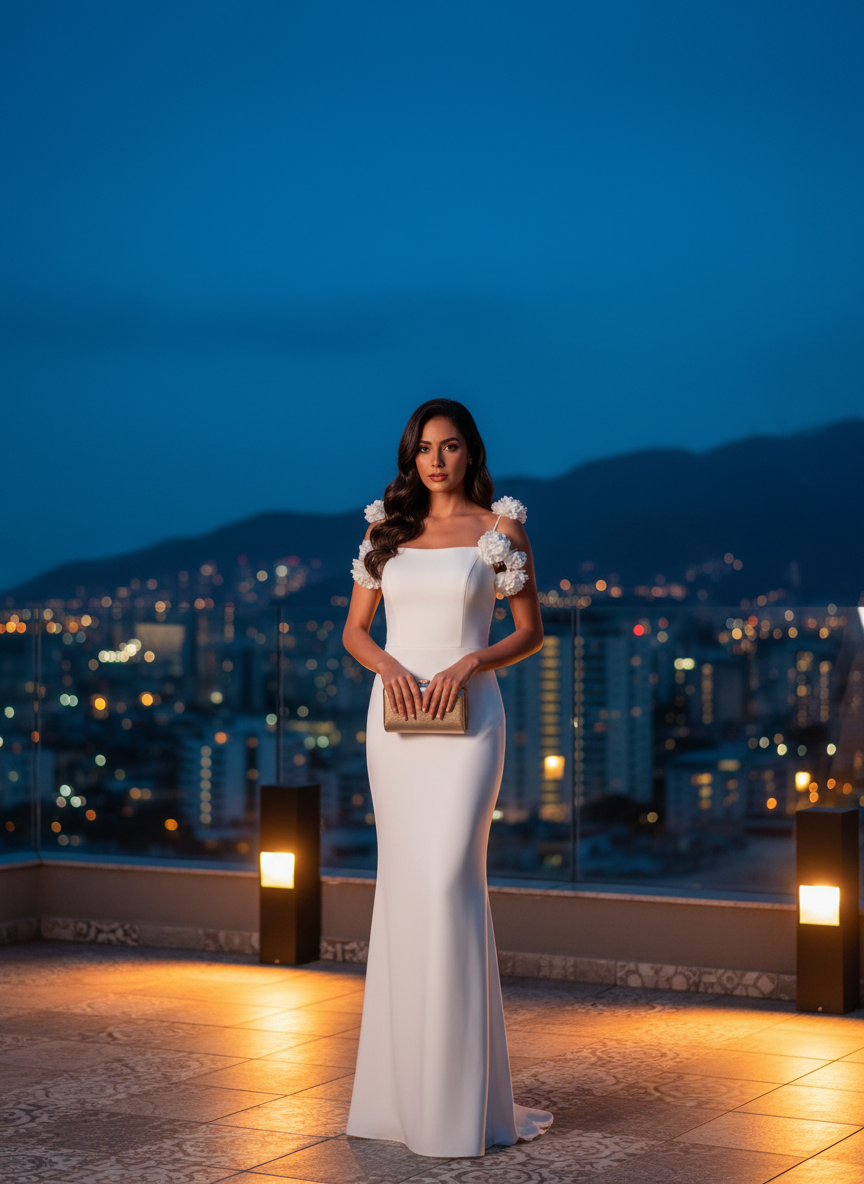 Vestido de Noche 'Esencia Blanca'