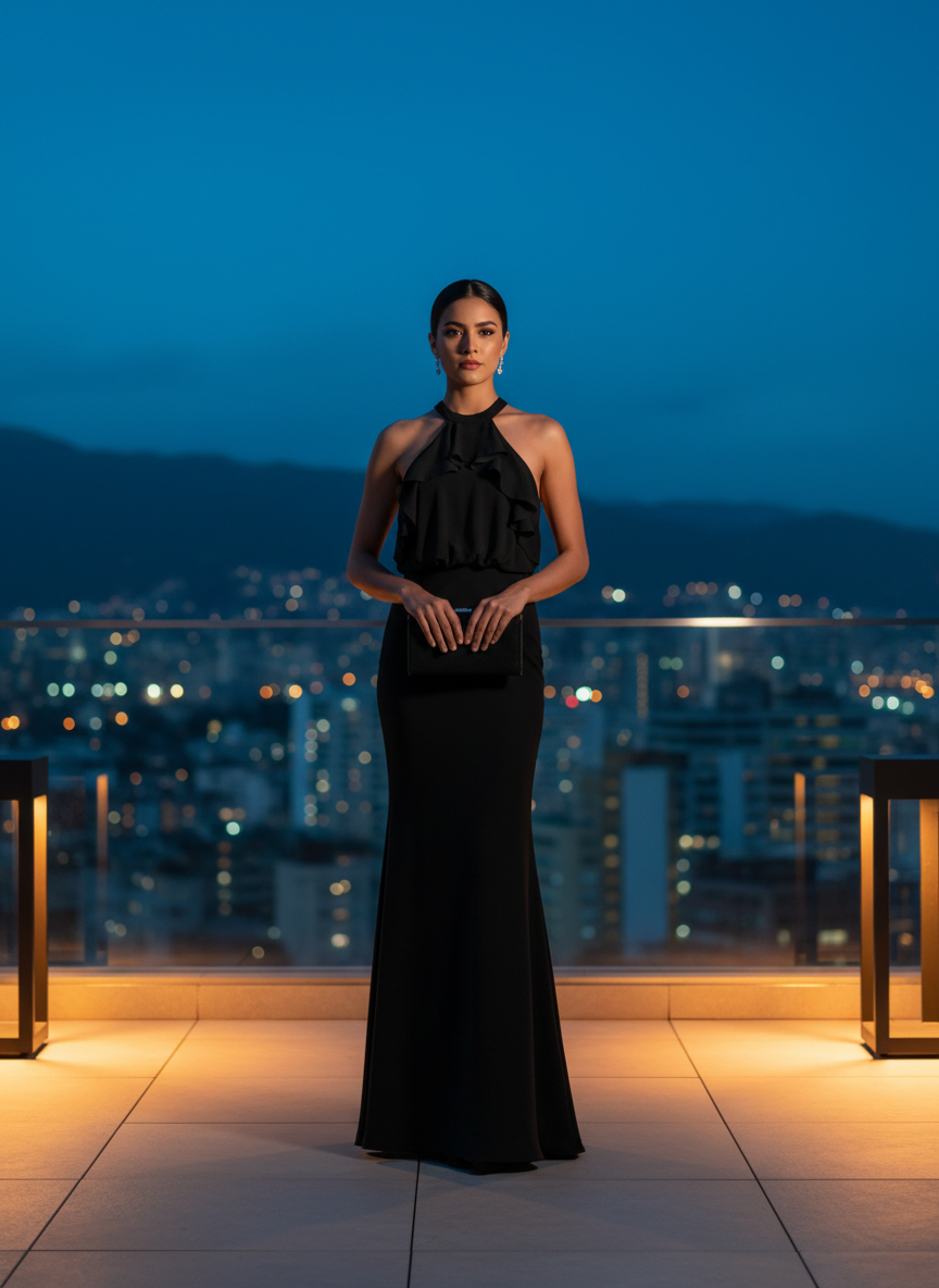 Vestido de Noche Aurora Urbana