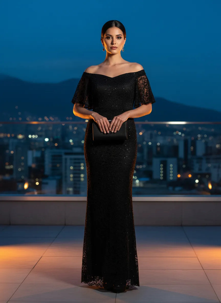 Vestido de Noche Encaje Sofisticado