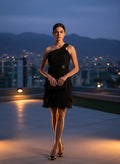 Vestido Nocturno Asimétrico Elara