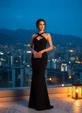 Vestido de Noche 'Silueta Cruzada'
