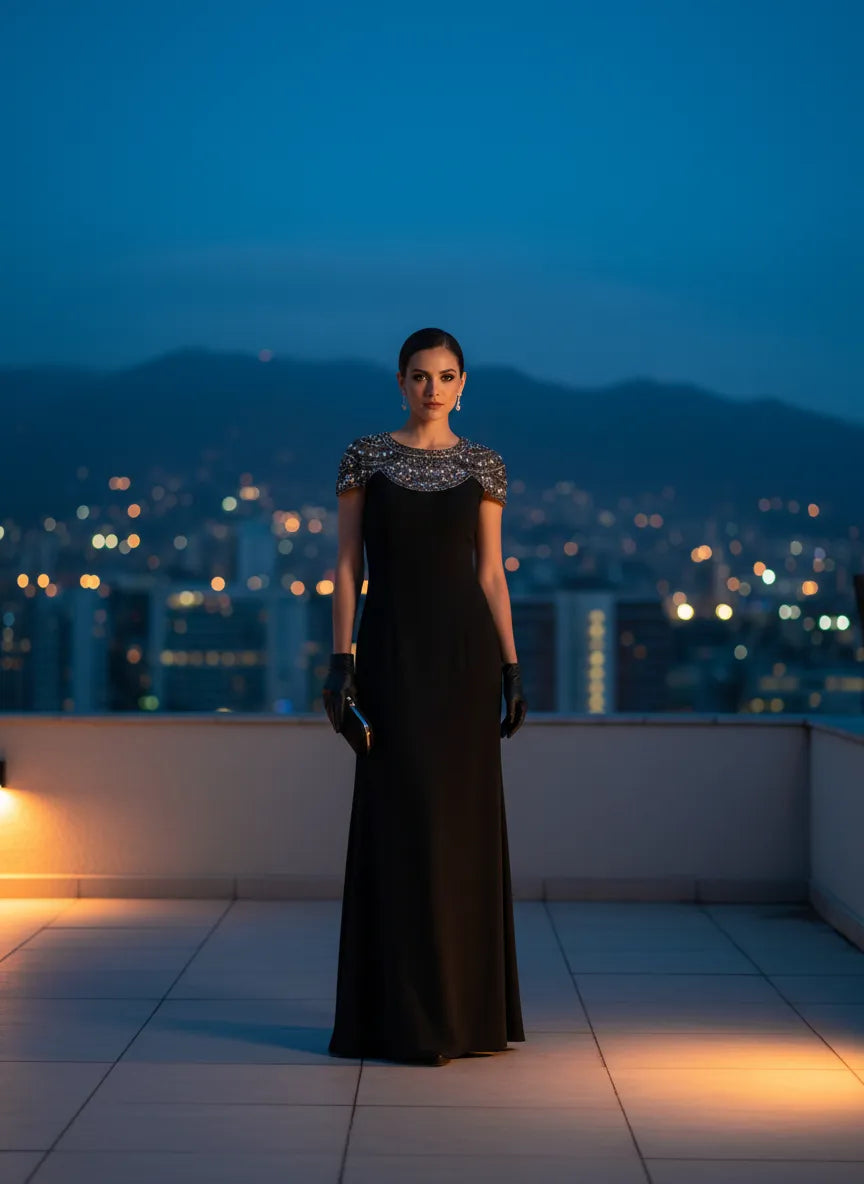 Elegancia Nocturna Escarchada