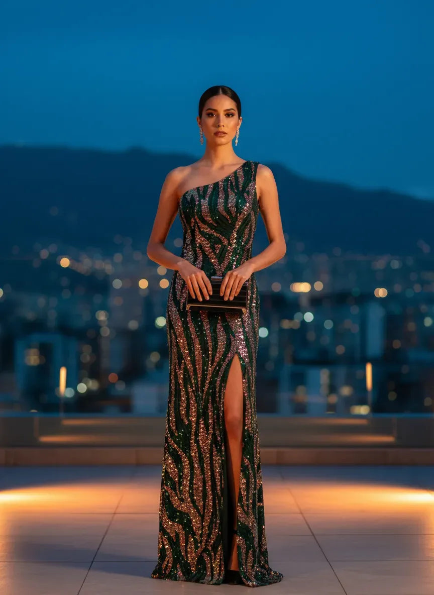 Vestido de Noche 'Esencia Selvática'