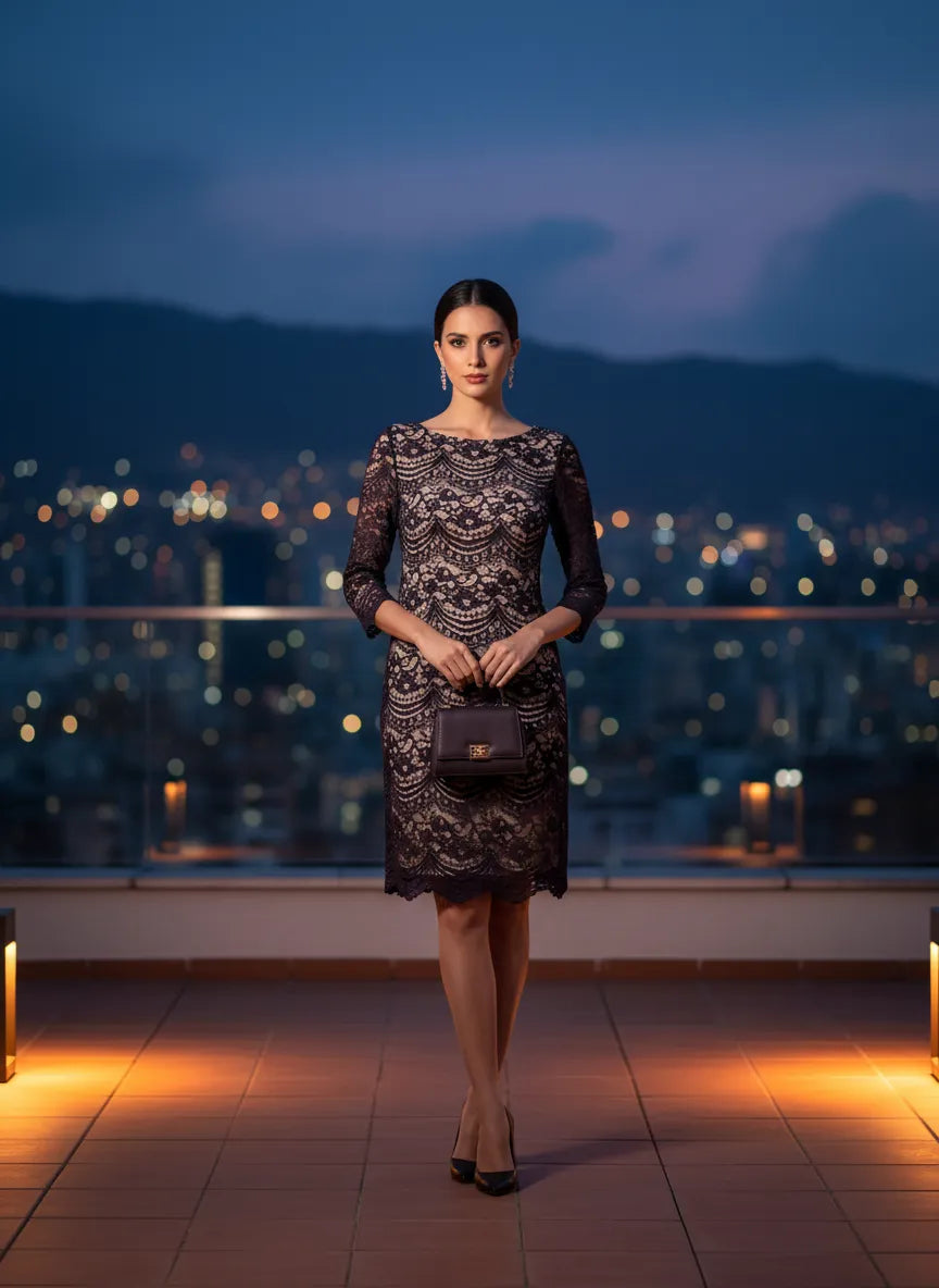 Vestido de encaje 'Noche Romántica'