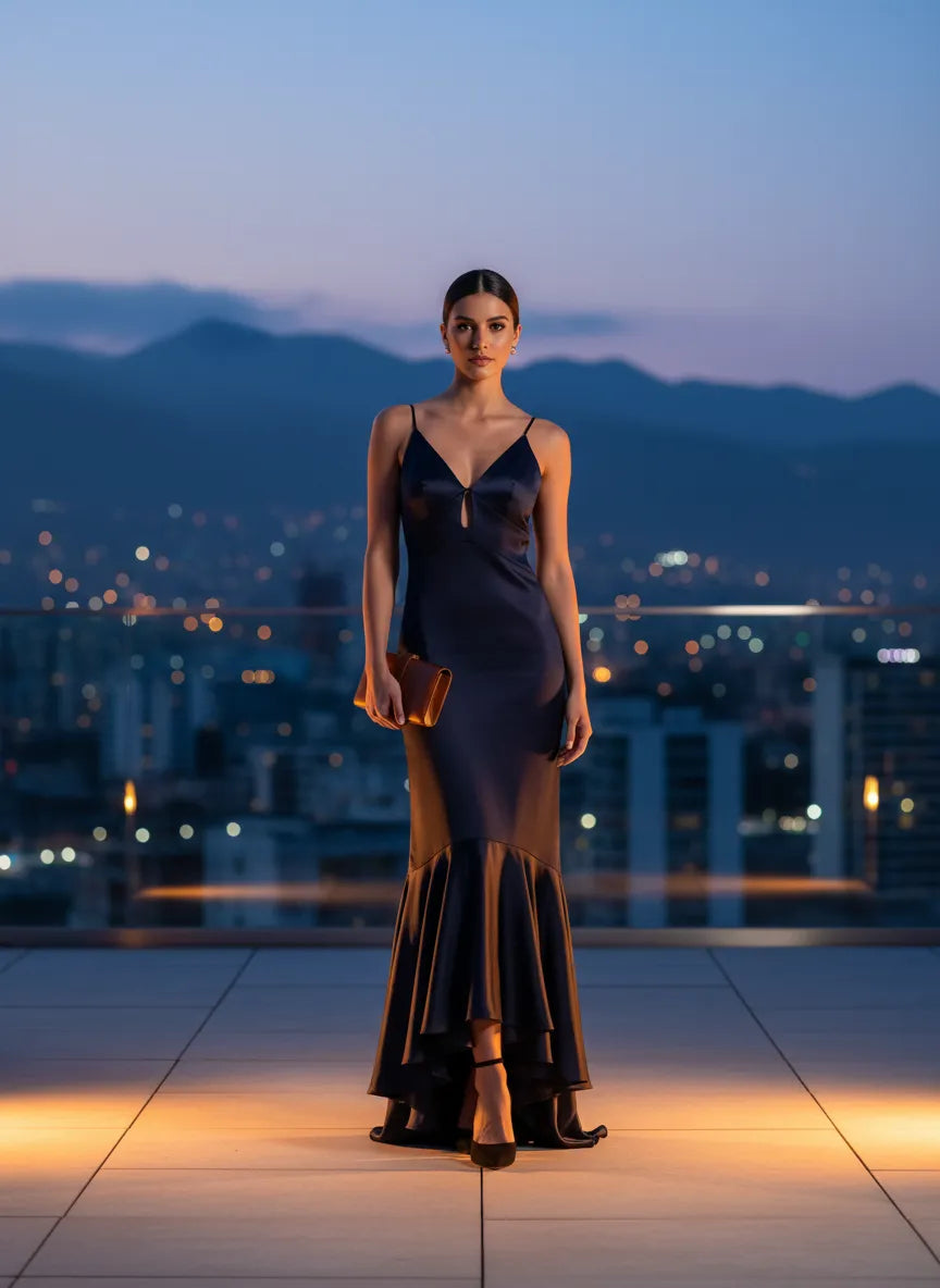 Vestido Nocturno Elegante 'Medianoche Serena'