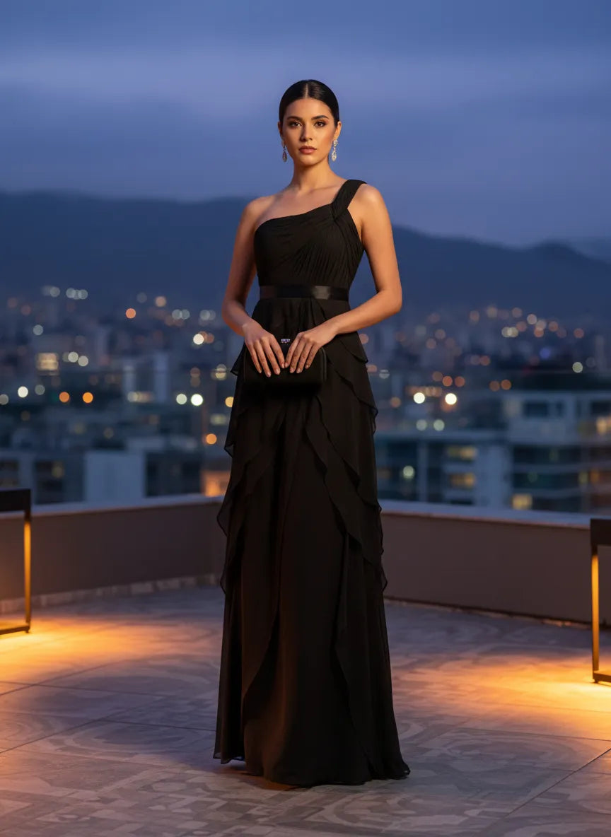 Elegancia Asimétrica Noche