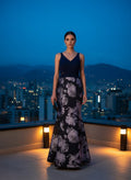 Vestido de Noche Floral 'Midnight Bloom'