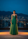 Vestido Verde Elegante Princesa