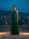 Vestido Elenate Verde Esmeralda