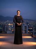 Vestido Elegante Negro con Encaje