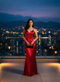Seda Rojo Satinado
