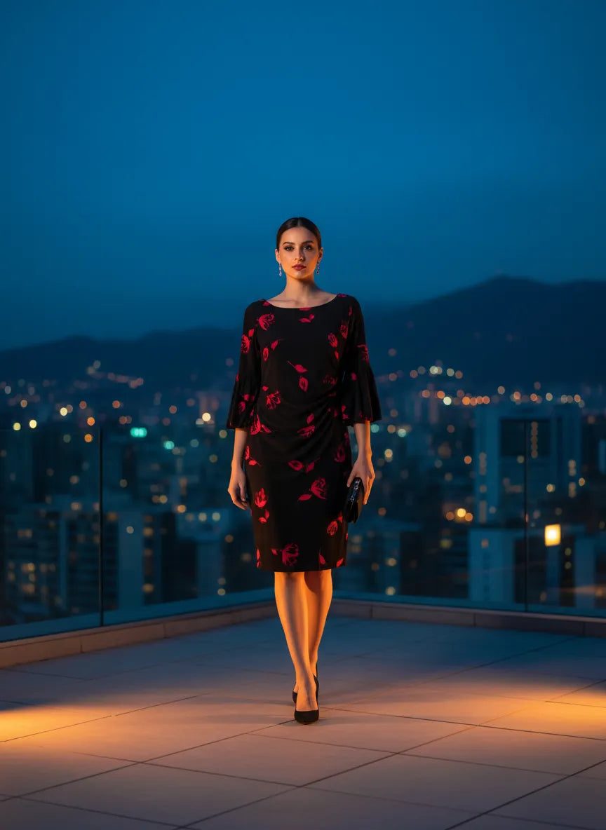 Vestido Rosa Nocturna