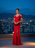 Vestido de Noche Rojo 'Aurora'