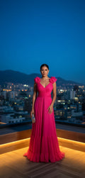 Vestido de Noche 'Fucsia Nocturno'