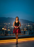 Vestido de Cóctel 'Noche Escarlata'