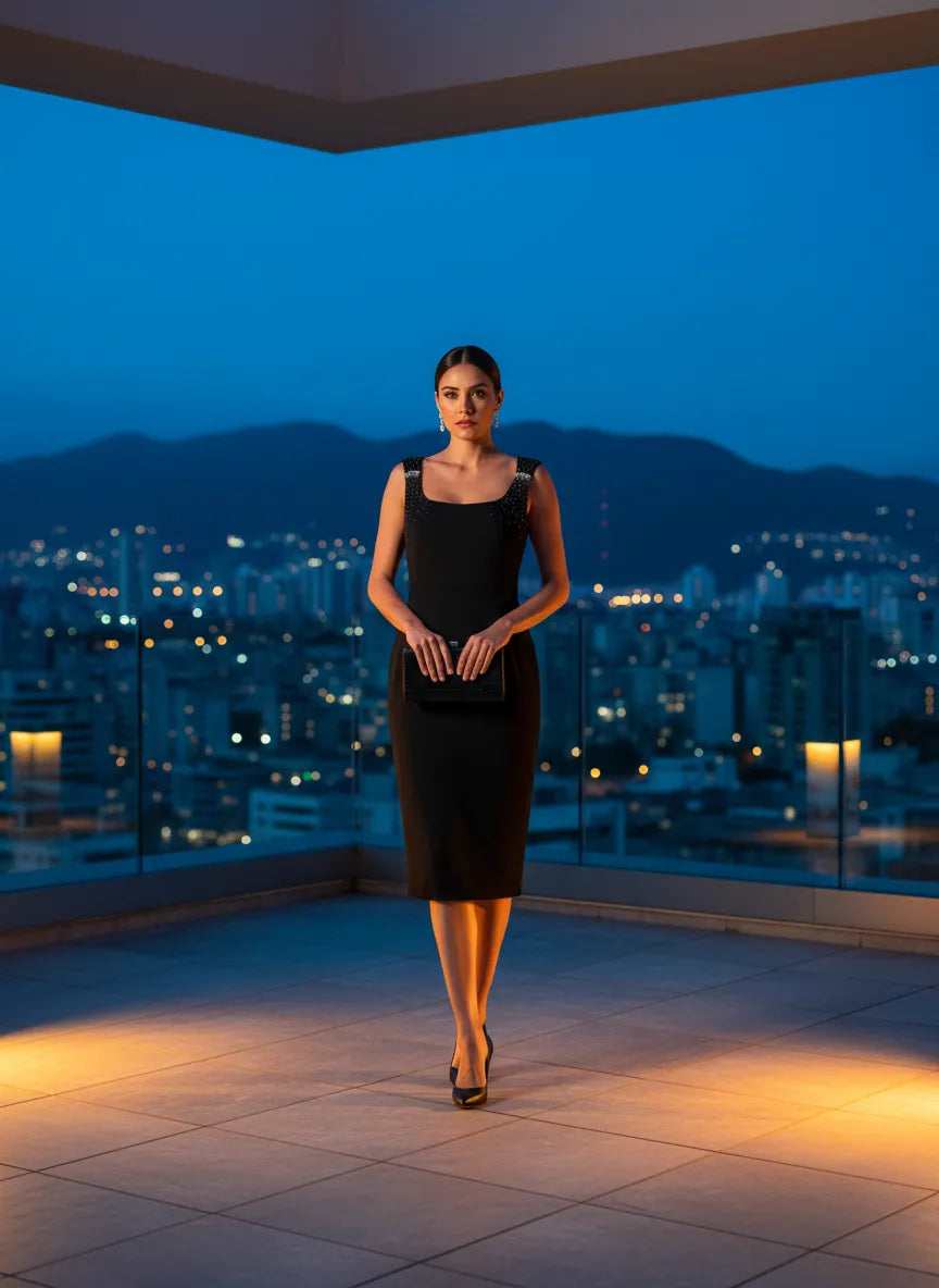 Vestido de Cóctel 'Noche Urbana'