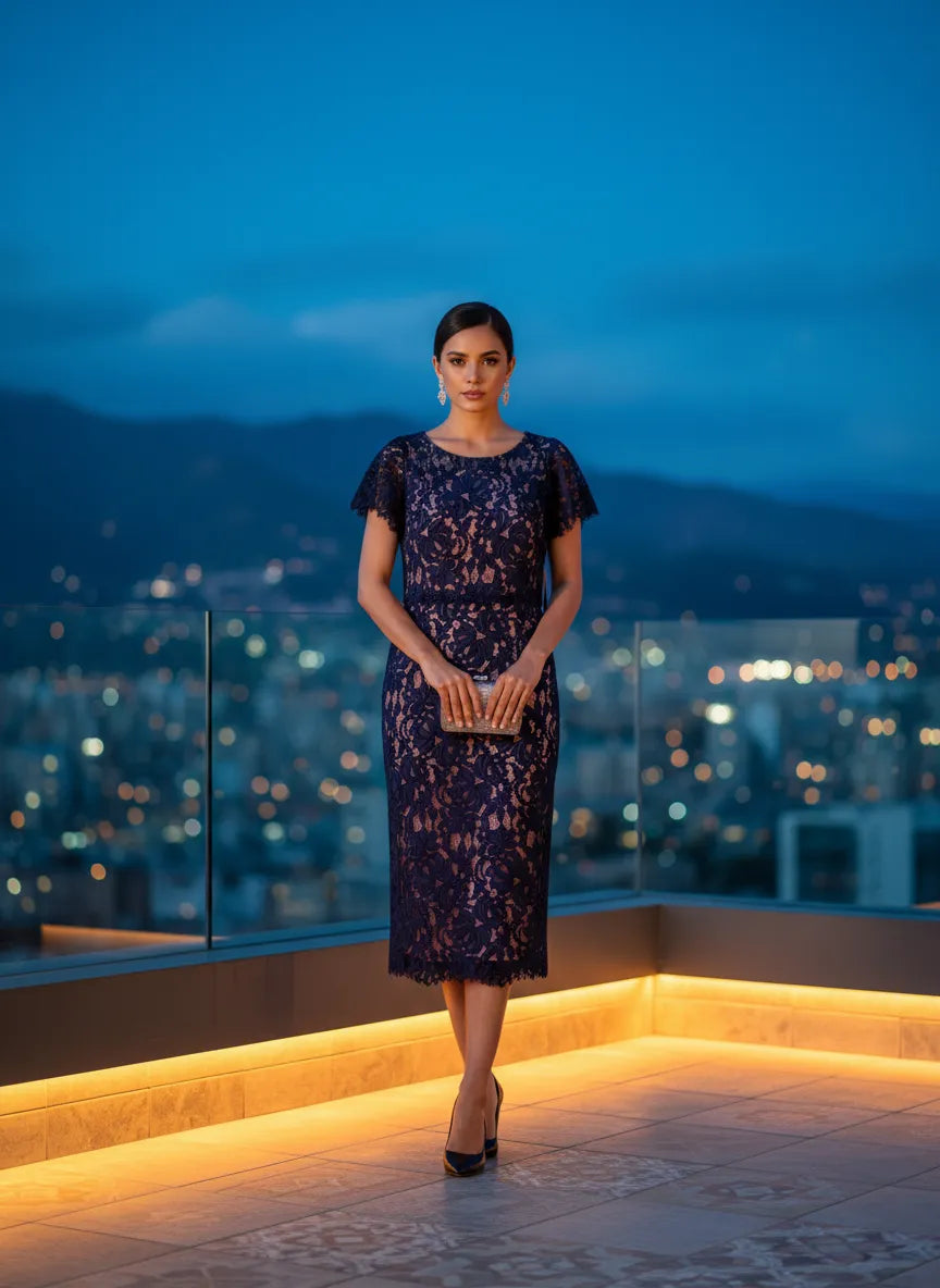 Vestido de Encaje Nocturno