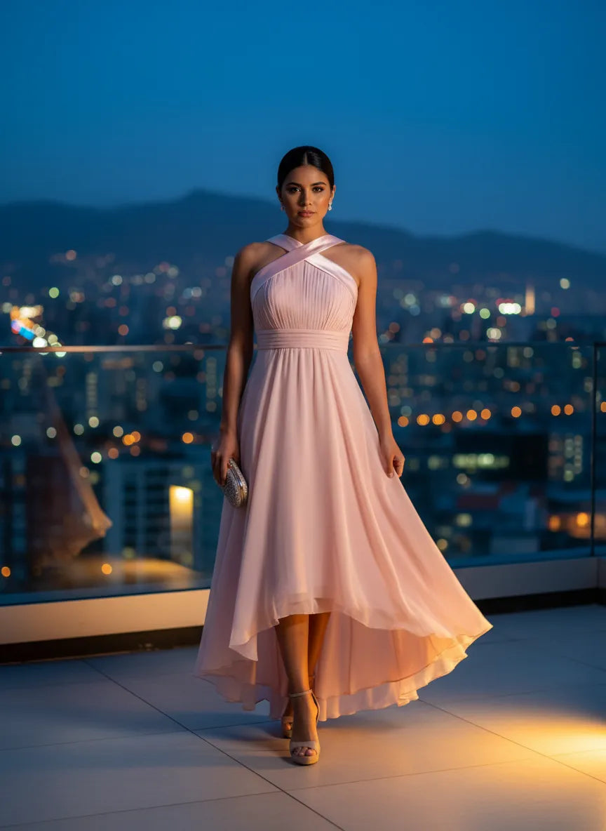 Vestido Aurora Rosado Pálido