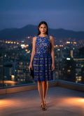 Vestido Cóctel de Encaje Nocturno