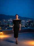 Vestido de Noche 'Ruffle Elegance'