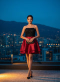 Vestido de Fiesta Bicolor con Lentejuelas