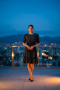 Vestido Nocturno de Puntos