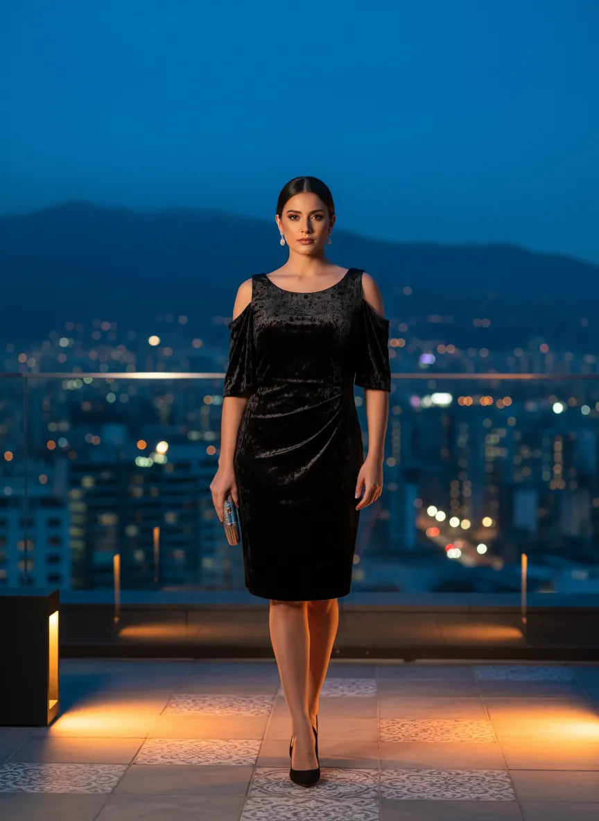 Vestido de Terciopelo Noche de Gala
