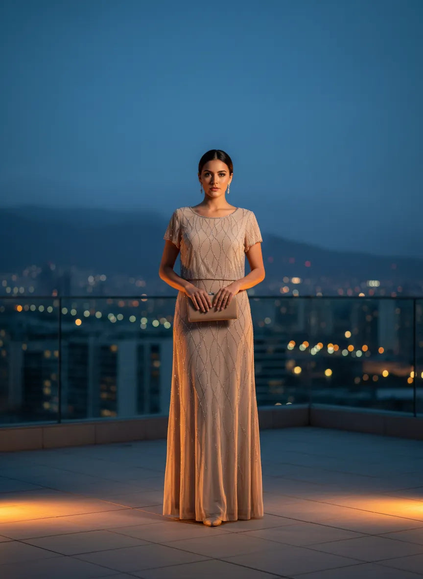 Vestido de Noche Deslumbrante