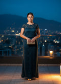 Vestido de Noche Encaje Esmeralda