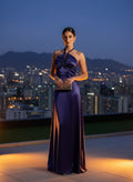 Vestido Nocturno Elegance Púrpura