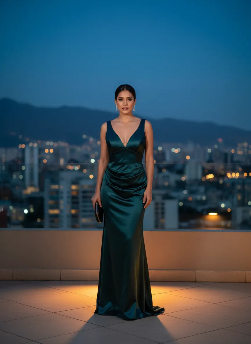 Elegancia Esmeralda Nocturna