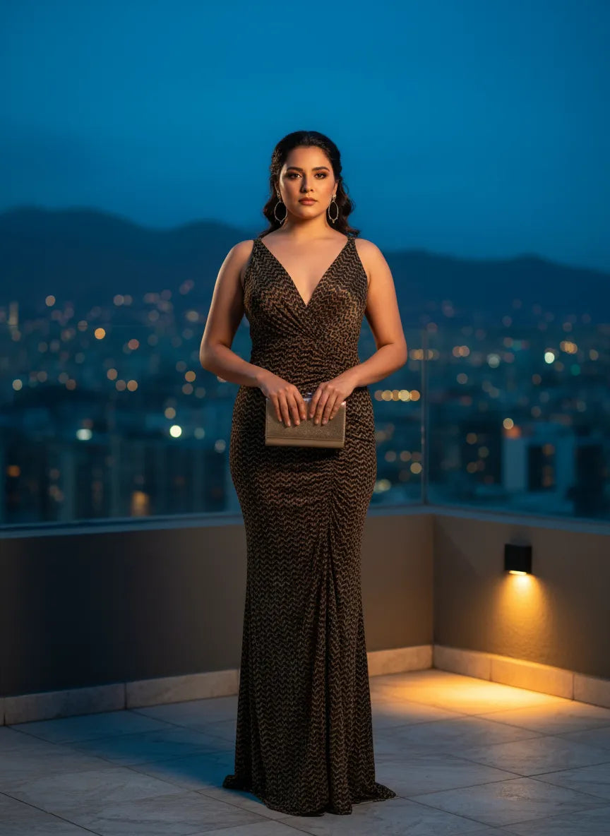 Vestido de Noche "Estrellas Urbanas"