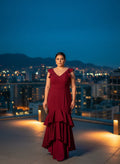 Vestido Sirena 'Rojo Atardecer'