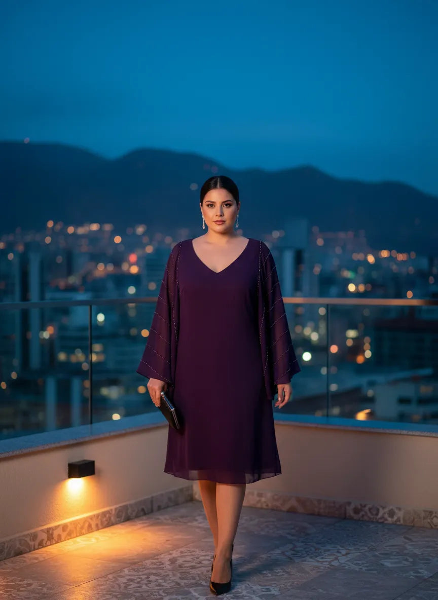 Vestido Nocturno Amatista