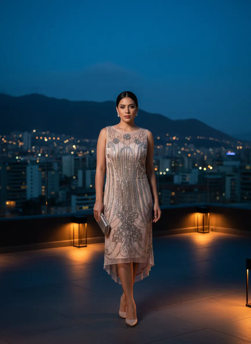 Vestido de Cóctel 'Noche Glamurosa'
