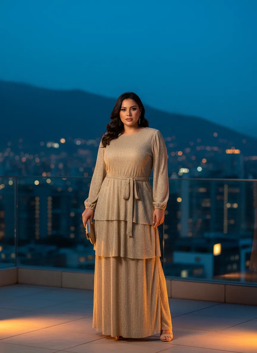 Vestido Noche Dorada