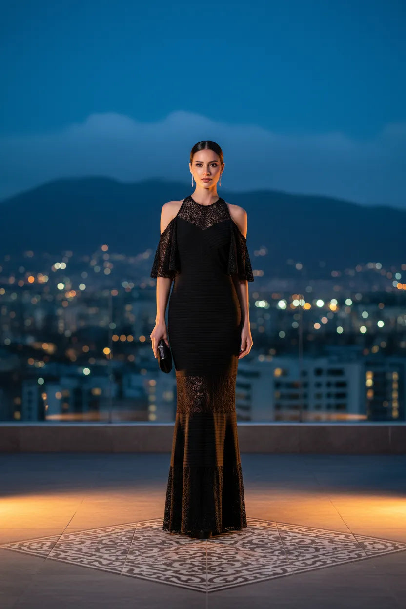 Vestido de Noche 'Silueta Nocturna'