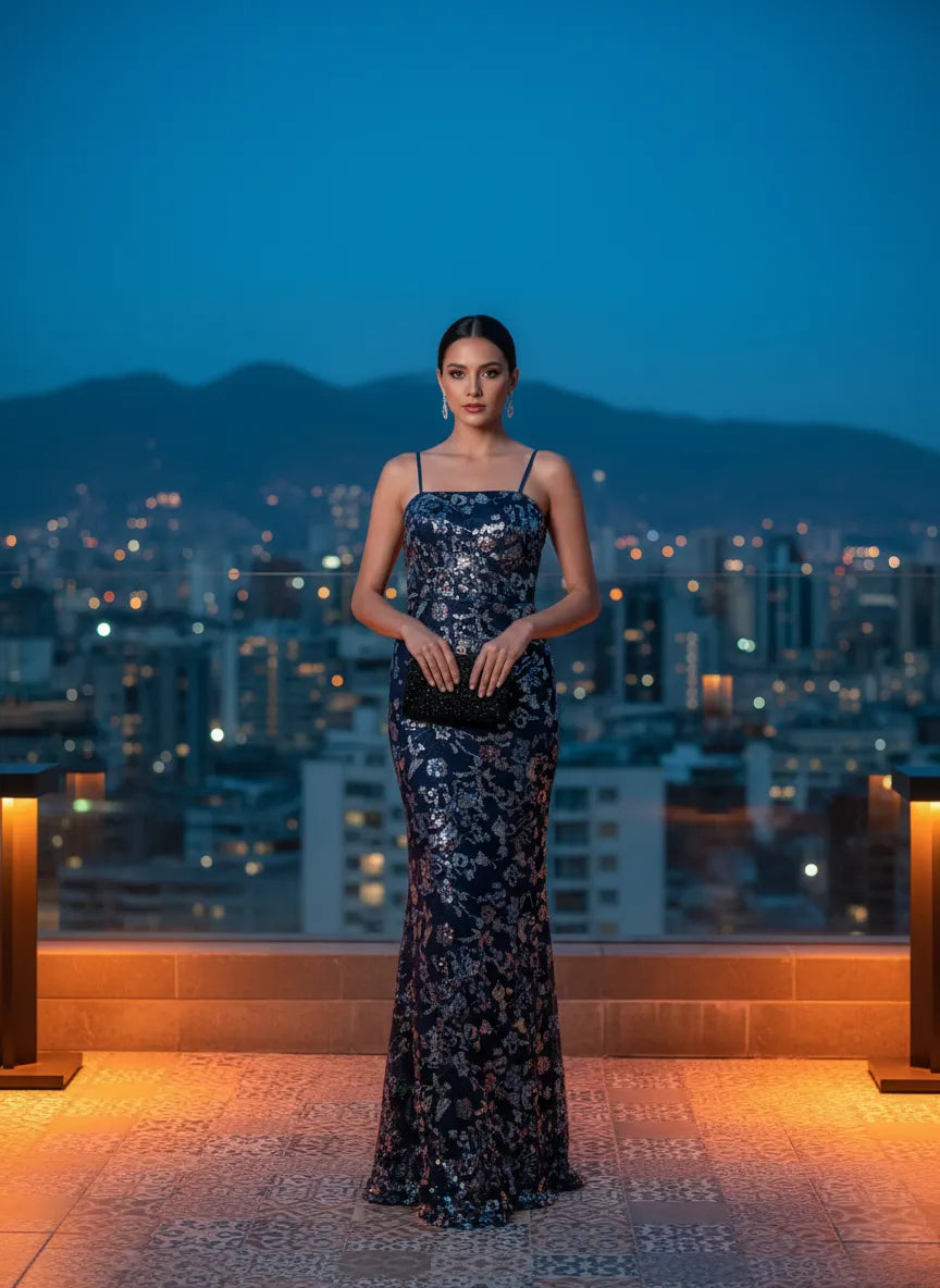 Vestido de Noche 'Estrella Azul'