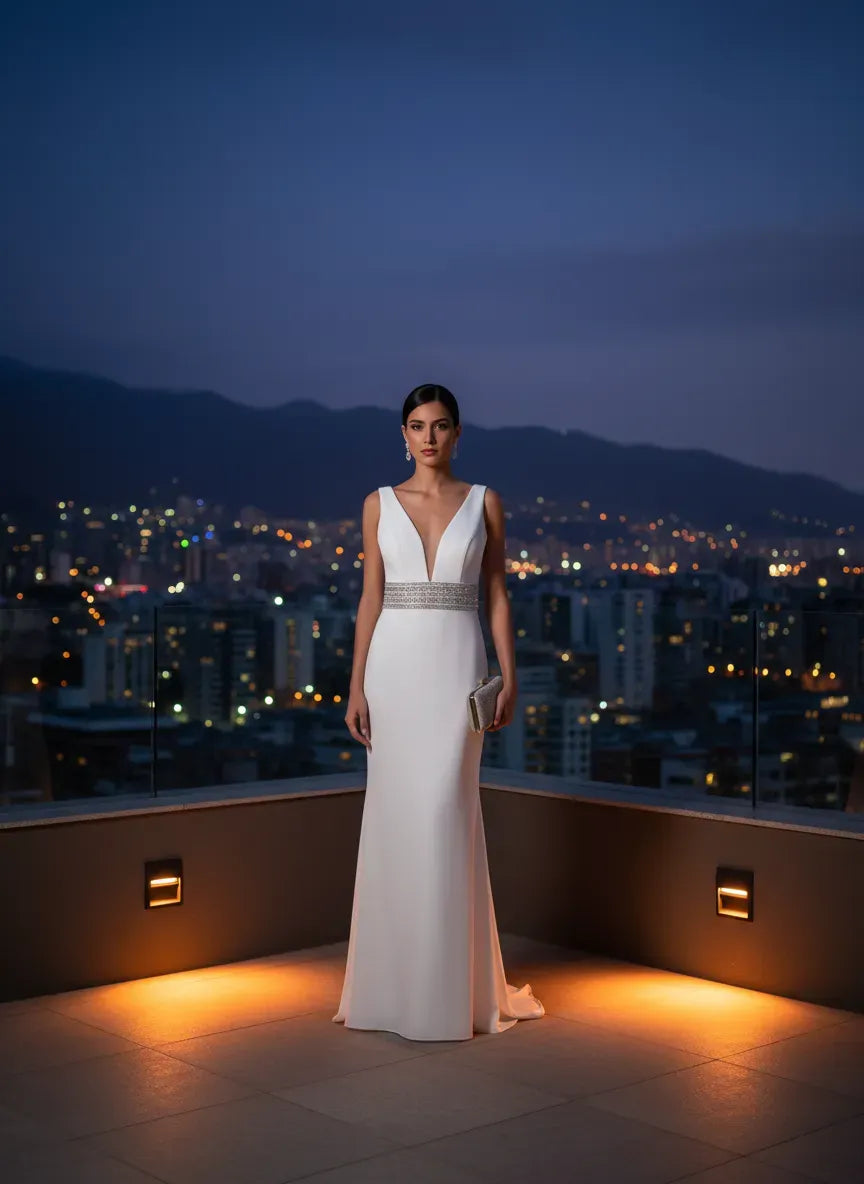 Vestido de Noche 'Estrella Lumínica'