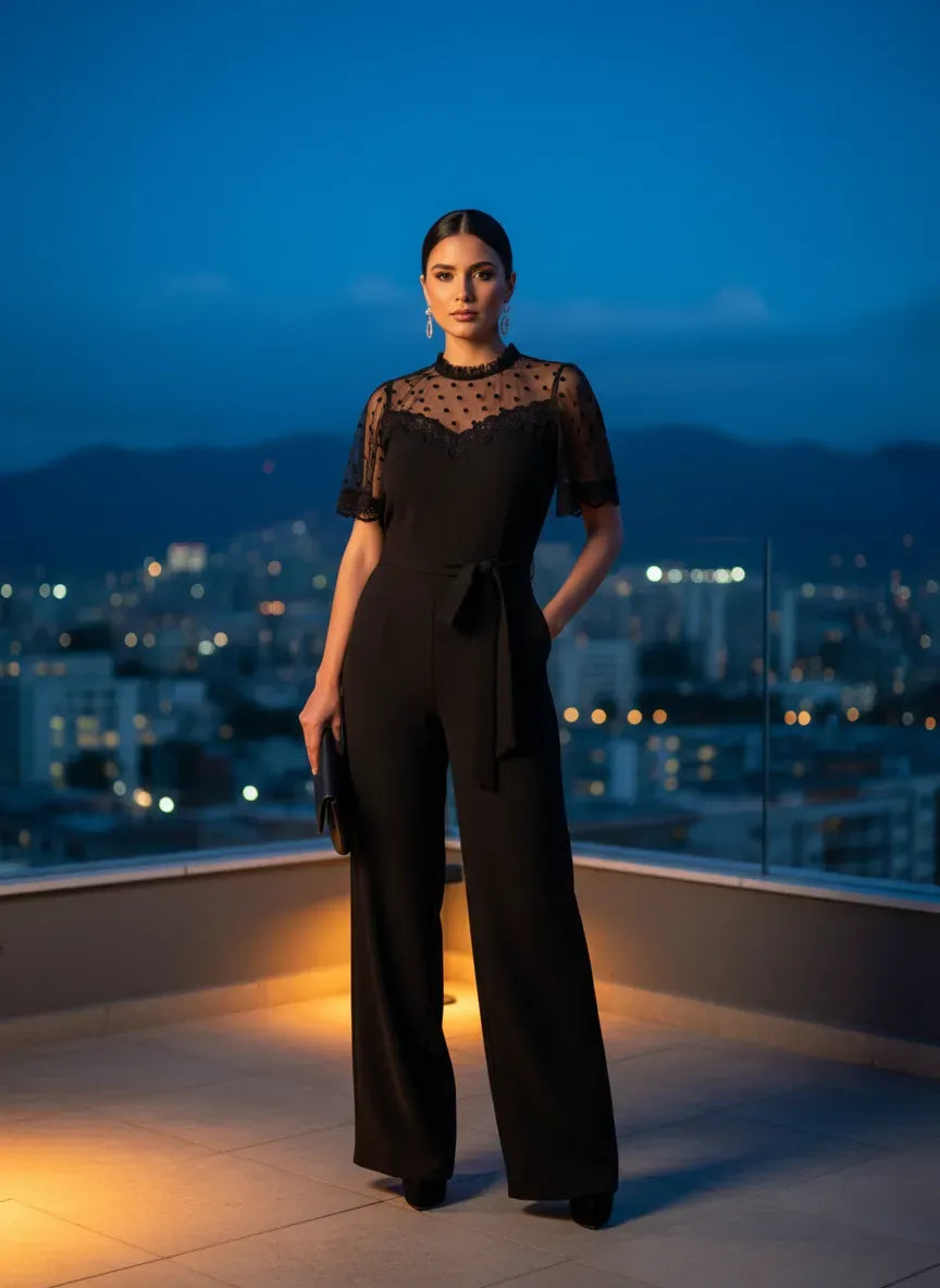 Mono Noche de Encaje y Elegancia