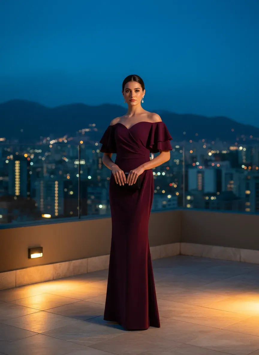 Vestido de Noche 'Silueta Encantadora'