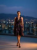 Vestido Nocturno 'Orquídea Urbana'