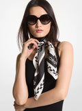 Empire Logo Silk Scarf Michael Kors