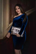 Vestido de Terciopelo Real Azul